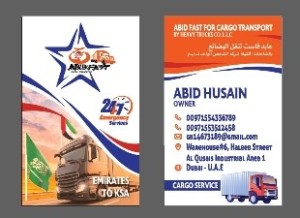 Abid fast for cargo transport by heavy trucks co.LLC